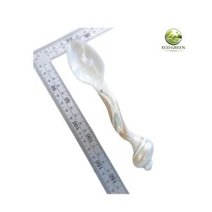 Vintage Style Mother of Pearl Spoon Fork Handmade Shell Flatware for Coffee Dessert Tea Serving - Product Image 4