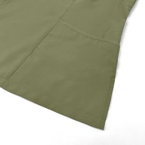 Unisex Olive Green Denim Scrub Set Short Sleeve <b>Top</b> Pockets Elastic Waist Pants Hospital Uniforms Nurses Doctors - Product Image 3