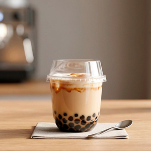 Gobelets jetables QUANG QUAN en PET transparent à paroi simple de 16/22/24 oz avec couvercles de 95 mm pour café, thé et boissons froides - Idéal pour les fêtes - Product Image 5