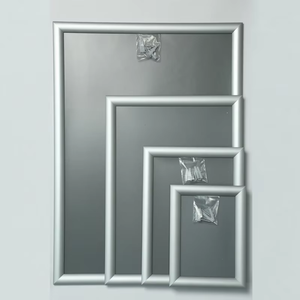 Aluminum Poster <b>Frame</b> Silver <b>Black</b> 8.5 X 11 Customizable Snap <b>Frame</b> Photo for Advertising Poster Holder - Product Image 1