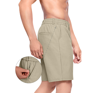 Shorts de golf pour homme Pro Player, coupe slim, respirants, bas de sport, shorts cargo, taille mi-haute, bande élastique, avec poches zippées - Product Image 4