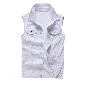 Chaleco Vaquero Informal Transpirable de Invierno de Alta Demanda, 100% Algodón, Último Diseño, Estilo Urbano en Oferta - Product Image 1