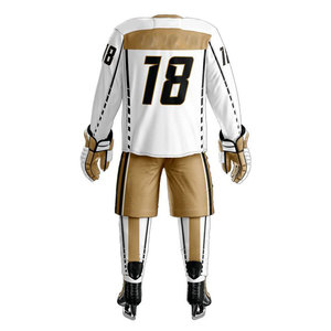 Maillot de hockey sur glace personnalisé de haute qualité avec logo, uniforme professionnel pour équipe sportive, respirant et durable - Product Image 3