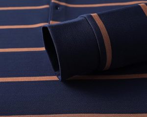 Camisas Polo de Manga Larga a Rayas con Botones para Hombre, Estilo Casual - Product Image 6