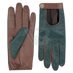 Gants de course personnalisés OEM, gants de moto robustes pour motards, en cuir véritable, respirants, fabriqués au Pakistan - Product Image 1