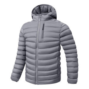 Blouson d'hiver unisexe de haute qualité, à capuche, thermique, coupe ample, matelassé, chaud, avec empiècements frontaux, ODM, pour marque privée, en gros - Product Image 3