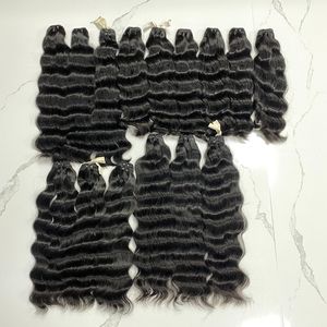 LISTO PARA ENVIAR RAW SIN PROCESAR SUELTO ondulado CAMBODIANO CABELLO HUMANO doble dibujado DOBLE TRAMA MÁQUINA 18 PULGADAS - Product Image 6