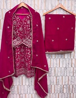 Robe traditionnelle indienne en Georgette de créateur, avec dupatta, pour mariage, fiançailles, tenue ethnique de mariée, vêtements de fête exclusifs pour femmes