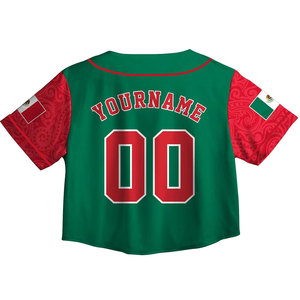 Maillot de baseball personnalisé à col court pour femme, imprimé par sublimation, avec nom d'équipe, logo et numéro, léger et respirant - Product Image 2
