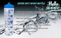 Bouteille d'eau sport isotherme à double paroi écologique sans BPA de 650 ml avec couvercle à ouverture par pression, isolation thermique de 6 heures, matériau PP/PE
