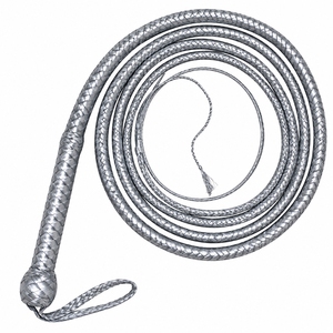 Fouets en cuir durable, construction tressée en cuir véritable, style traditionnel, idéal pour les collections d'artisanat, présentation décorative - Product Image 4