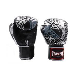 Twins Professional Boxing Gloves Thai Dragon Gold White And Silver Black Color Top Quality Twins Boxing Gloves - Product Image 6