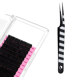 Pince à épiler pour cils Stahlmann Pro, professionnelle, de haute qualité, avec logo personnalisé, en acier inoxydable, lisse, dentelée, fine, durable, prise en main parfaite - Product Image 3