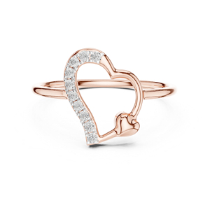 Anillo de Compromiso de Oro Amarillo de 14K con Diamante Cultivado en Laboratorio, Redondo, para Mujer, 0.08 Quilates, Certificado IGI, Moderno |   Diamante Cultivado Nuevo - Product Image 2
