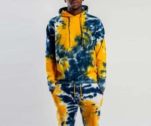 El mejor material, calidad premium, cómodo, chándal tie dye para hombre, antiarrugas, cómodo, antibacteriano, chándal tie dye para hombre - Product Image 1