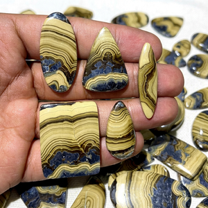 Pierres brutes naturelles de qualité supérieure, cabochons polis, pierres en vrac pour bagues, pendentifs et artisanat, bijoux, vente en gros - Product Image 3