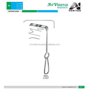 Rétracteur Ramus A-1 VERITAS de haute qualité certifié CE, 22 cm / (70x11,5 mm), ensemble d'instruments de chirurgie maxillo-faciale réutilisables - Product Image 5