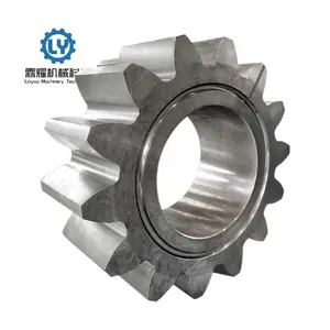 Engranaje impulsor de acero de aleación de forja no estándar de fábrica de Linyao, engranajes rectos de rueda de engranaje grande