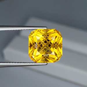 Citrino natural amarillo dorado, corte cojín, piedra preciosa suelta personalizada, cuarzo facetado para la fabricación de joyas, proveedor mayorista - Product Image 4