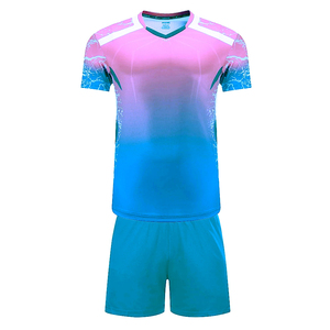 Custom Sublimation Printed 100% Polyester Anti-UV <b>Badminton</b> Jersey Set Sports Shorts with Elastic Waist Made in Pakistan - Product Image 5
