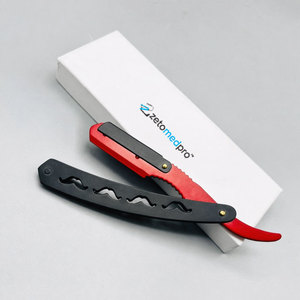 Wholesale Custom LOGO High Quality Stainless Steel Turkish <b>Razor</b> Mustache Design Straight Barber <b>Razor</b> - Product Image 1