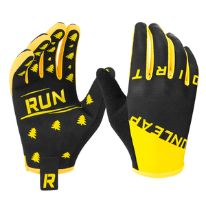 Gants de vélo de montagne VTT personnalisés, à doigts complets, respirants, antidérapants, compatibles écran tactile, avec fermeture auto-agrippante, unisexe, toutes tailles - Product Image 1
