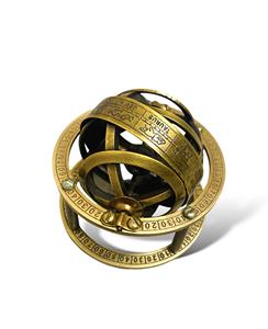 Esfera Armilar de Latón Antiguo Hecha a Mano – Decoración Clásica para Observatorio - Product Image 3