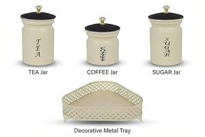 Ensemble de bocaux de rangement avec couvercles, hermétiques, pour la conservation de la fraîcheur, récipients à épices de cuisine, design minimaliste, utilisation quotidienne - Product Image 2