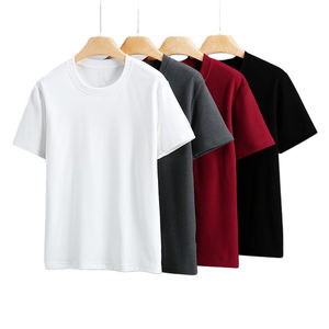 Camiseta Térmica de Manga Corta para Hombre, Cuello Redondo, 280G, con Logotipo Bordado Personalizado OEM, Precio de Fábrica China Bangladesh - Product Image 1