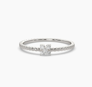 Anillo Solitario Minimalista de Oro de 14 Quilates con Diamante Cultivado en Laboratorio Certificado por IGI, Joyería Clásica para Compromiso, Aniversario o Fiesta, Regalo para Mujer - Product Image 4