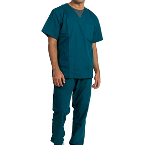 Vêtements médicaux respirants et biologiques pour hommes, uniformes d'hôpital, vente en gros, tissu en coton personnalisé, haute qualité, prix bas - Product Image 1
