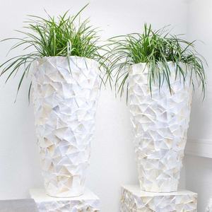 Usine de haute qualité au vietnam, Vase de sol en nacre fait à la main, Vase en coquillage blanc, Vase en coquillage, pays-bas - Product Image 2