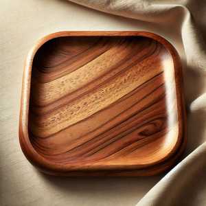 Plateau de service rectangulaire en bois de saule courbé, grande taille, avec poignées, pour hôtels et restaurants – Vente directe usine - Product Image 6