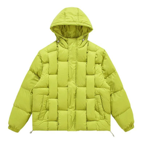 Veste à capuche pour homme, fermeture éclair, coupe-vent épais, respirante, décontractée, pour l'hiver, coupe régulière, couleur unie, extérieur en polyester, haute qualité - Product Image 6