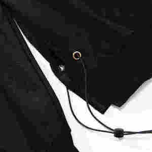Sudadera con Capucha Negra para Hombre, con Estampado de Alas de Ángel en la Espalda, Corte Regular, Estilo Casual para Otoño - Product Image 2