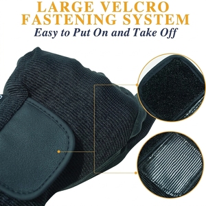 Gants en cuir à doigts entiers compatibles avec les écrans tactiles, fermeture auto-agrippante, gants de cyclisme unisexes, sports de plein air d'été - Product Image 5