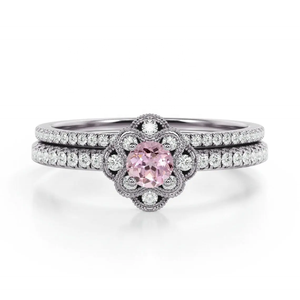 Vente chaude À La Main Vintage Anneau À La Mode 925 En Argent Sterling Rose Moissanite Rond Coupe Gemme Anneaux Designer Bijoux Pour Les Femmes - Product Image 6