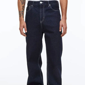 Pantalon en jean décontracté pour homme, coupe droite, style tendance, idéal printemps-automne, vente en gros pour adultes, directement de l'usine. - Product Image 2
