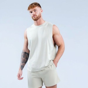 Camisetas sin mangas para hombre, más vendidas, de algodón y spandex, transpirables, de secado rápido, deportivas, con hombros caídos, para gimnasio - Product Image 5