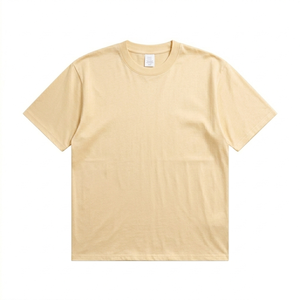 T-shirt décontracté à manches courtes pour homme, 280g, 100% coton tricoté avec motif, coupe classique, impression sérigraphiée, vente en gros - Product Image 3