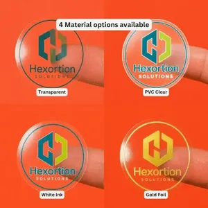 Custom Durable Waterproof Matte UV Resistant <b>Transparent</b> Vinyl <b>Stickers</b> for Packaging Bottles and Jars - Product Image 3