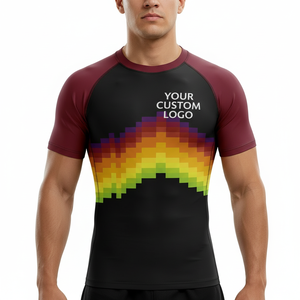 Nouveaux Rashguards personnalisés avec logo sublimé pour femmes et hommes, OEM ODM, vente en gros, sous-vêtements de natation - Product Image 3