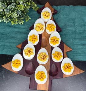 Bandeja de madera para huevos rellenos, utensilio de cocina para almacenamiento de huevos rellenos, soporte de madera para huevos - Product Image 6