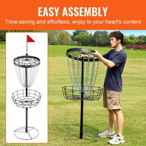 Attrezzatura da Basket nera portatile a 24 catene per dischi pesanti in acciaio per campi pratica Indoor & Outdoor - Product Image 6