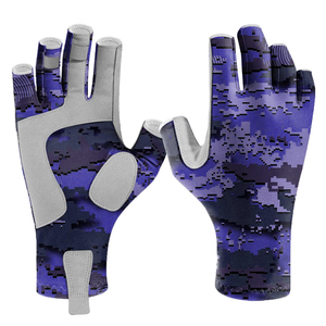 Fournisseur en gros de gants de pêche personnalisés, OEM, marque privée, gants de pêche d'extérieur, antidérapants, protection UV, séchage rapide - Product Image 1