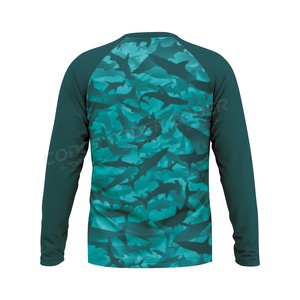 Chemises de pêche respirantes à manches longues pour hommes, protection UV UPF 50+, séchage rapide, avec logo personnalisé, vente en gros 2026 - Product Image 2