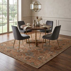 Alfombra de lana hecha a mano con diseño texturizado decorativo para interiores modernos de dormitorios, salas de estar y comedores. - Product Image 5