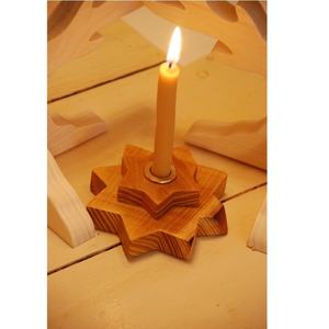 Portavelas Único de Madera de Mango, Ecológico, Decorativo, para Velas de Pilar, Decoración Navideña, Artículo de Regalo, Venta al por Mayor - Product Image 1