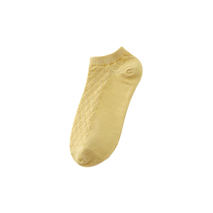 Chaussettes courtes en coton de couleur unie pour femmes, respirantes, tricotées, pour un usage quotidien, style fin d'été - Product Image 5