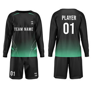 Uniforme de Portero de Fútbol Personalizado, Conjunto de Fútbol de Manga Larga con Detalles Técnicos, Kit Personalizado 100% Poliéster Sublimado Premium - Product Image 1